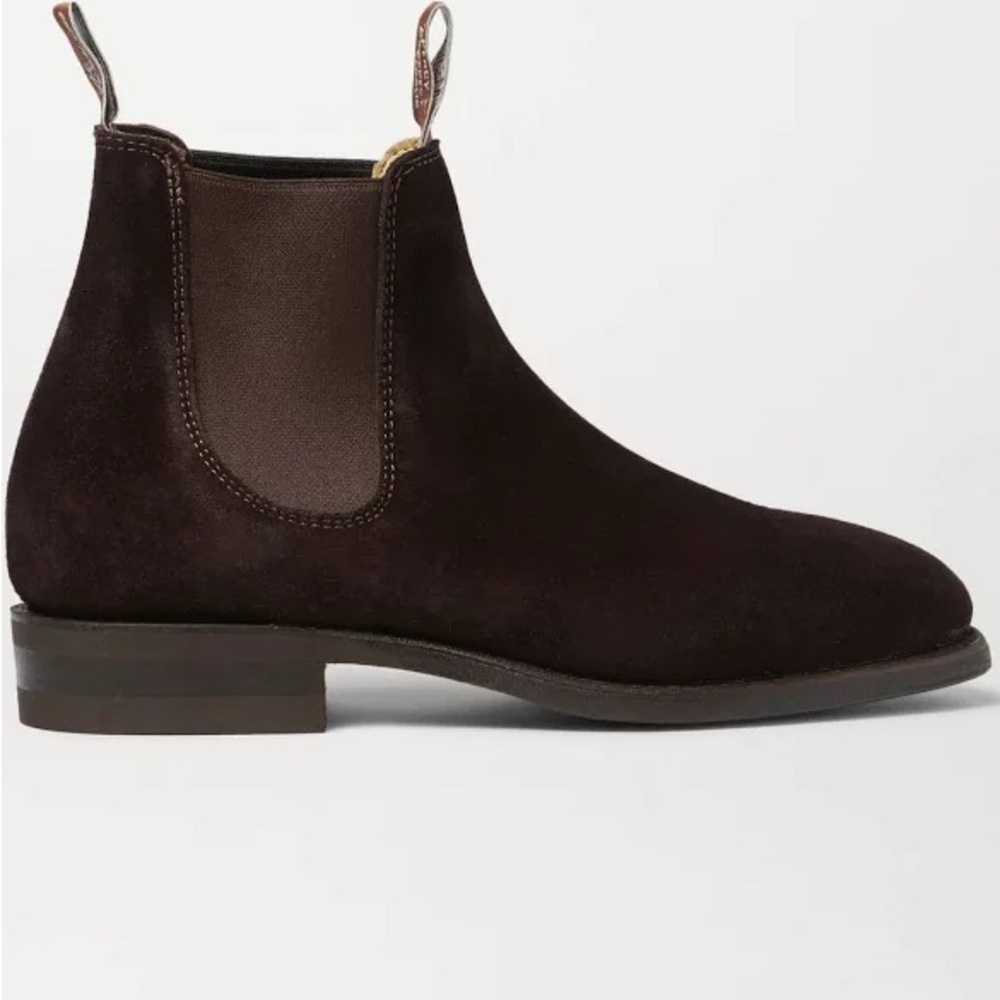R. M. Williams Men’s Heritage Craftsman boot (Brown suede), Size 10 Men’s